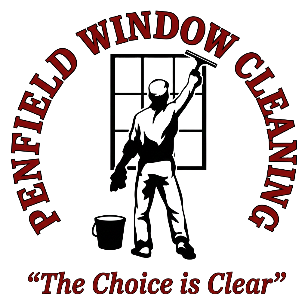 Penfield Window Cleaning logo — The Choice is Clear